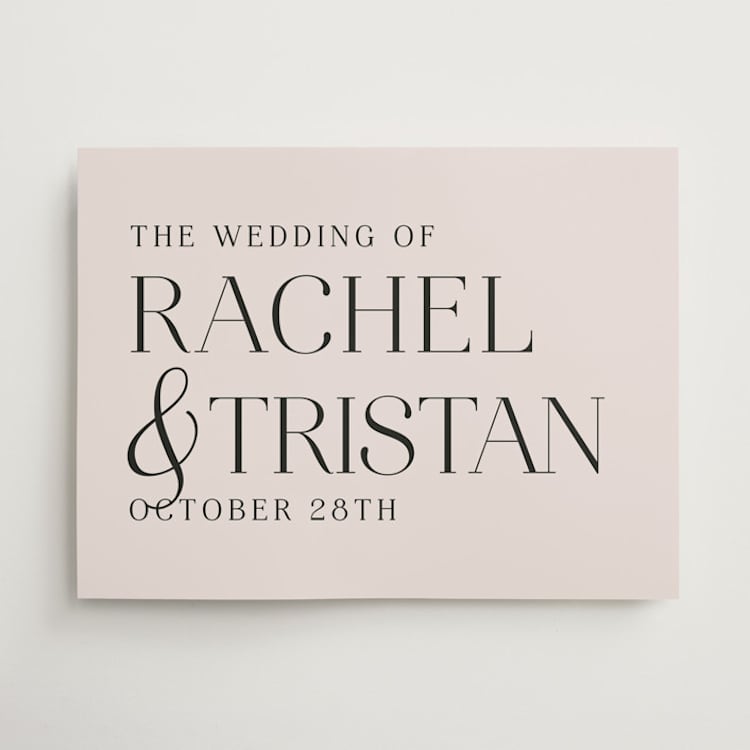 "Debonair" - Welcome Signs in Cream by jomolo - Front