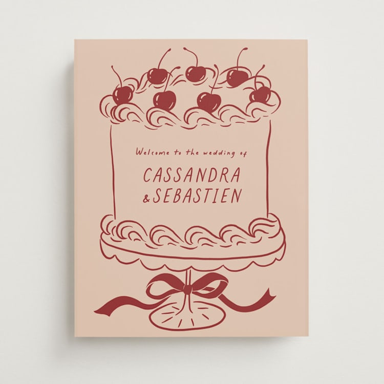 "Cherry on Top" - Welcome Signs in Cordial by Jamie Alexander - Front