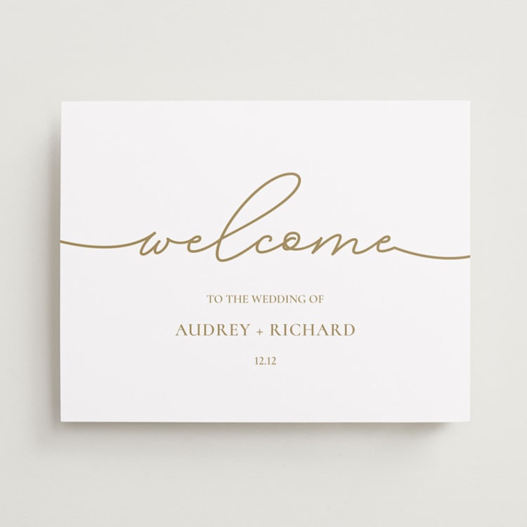 "Luxury" - Welcome Signs in Butterscotch by Huefete - Front