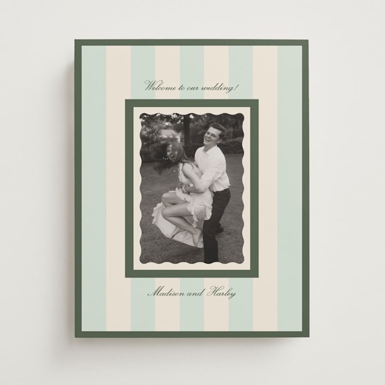"Pop" - Welcome Signs in Mint by Kristie Kern - Front