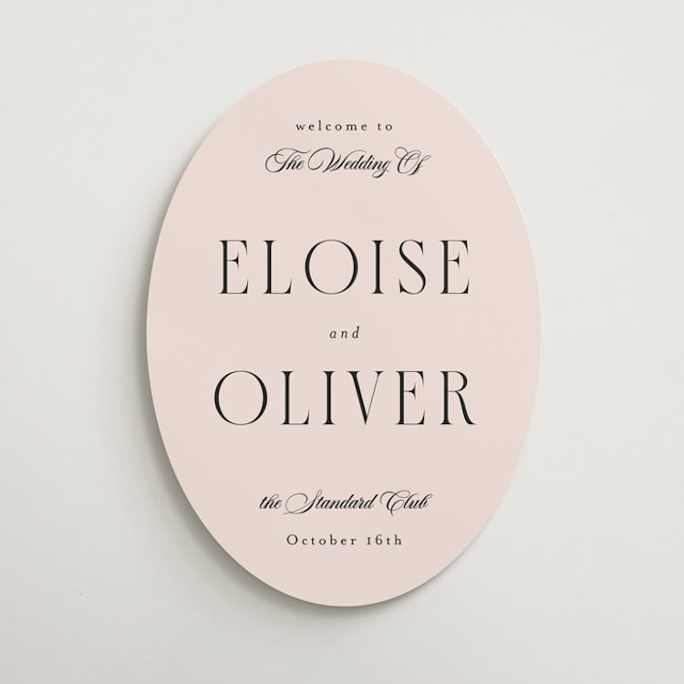 "This Day" - Welcome Signs in Blush by Emily Sabol Goss - Front