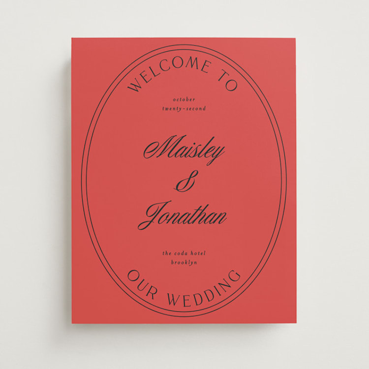 "Modern Romance" - Welcome Signs in Sunset by Emily Sabol Goss - Front