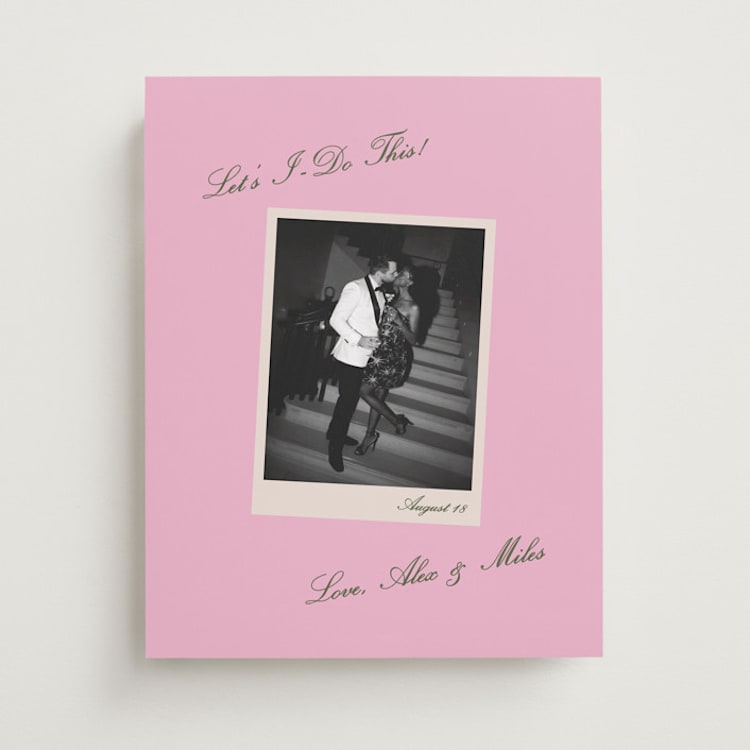 "Let's I Do" - Welcome Signs in Taffy by Kristie Kern - Front