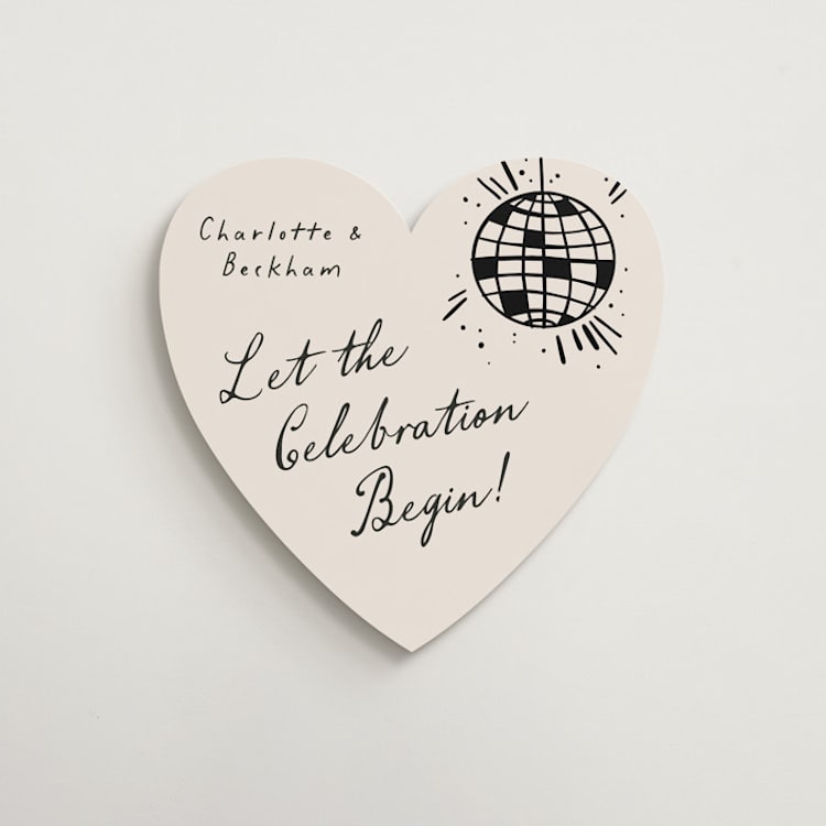"Disco Direction" - Welcome Signs in Cream by Pixel and Hank - Front