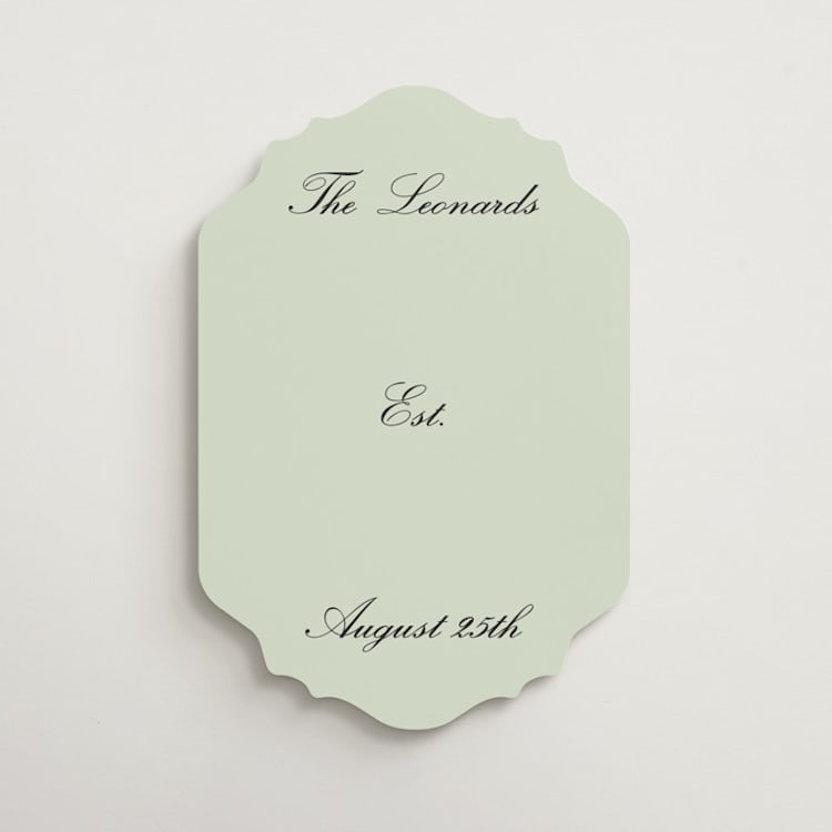 "Established" - Welcome Signs in Lime by Baumbirdy - Front