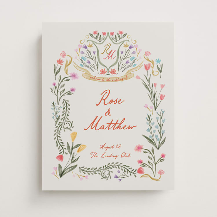 "Chantilly" - Welcome Signs in Sunset by Maja Cunningham - Front