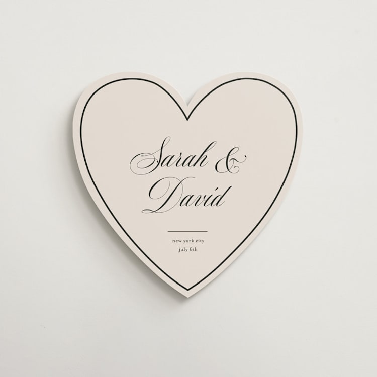 "modern heart" - Welcome Signs in Caviar by Christy Hy Lee - Front