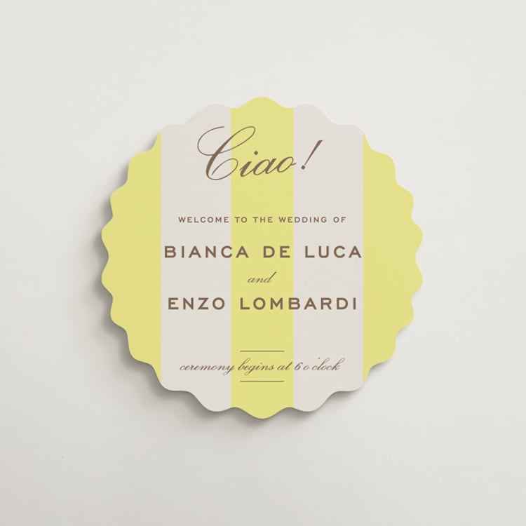 "Campania" - Welcome Signs in Limone by Megan Davis - Front