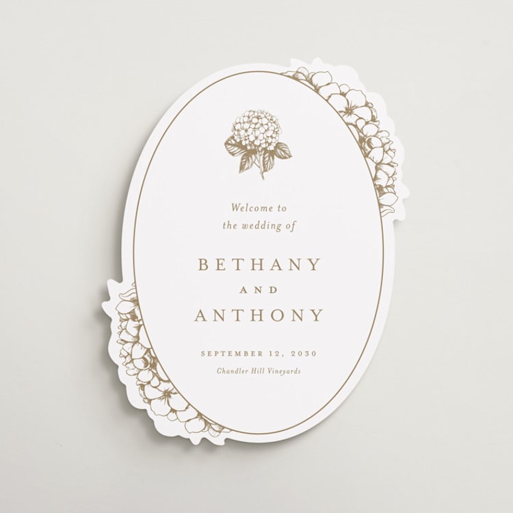 "Hydrangea bloom" - Welcome Signs in Cotton by Stacey Meacham - Front