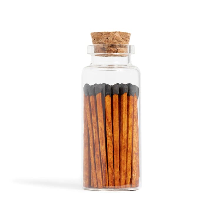 "Cinnamon Black Matchsticks in Medium Corked Vial" - Matchbooks and Matches in brown by Summer Hedglin