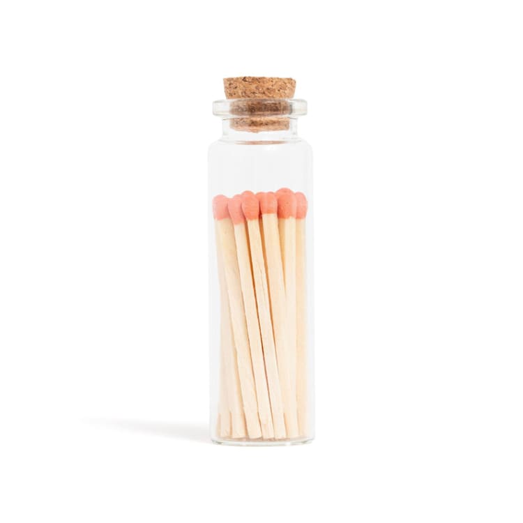 "Peach Matchsticks in Small Corked Vial" - Matchbooks and Matches in orange by Summer Hedglin