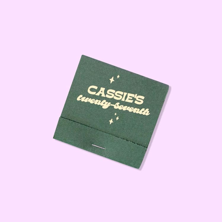 "Birthday Sparkle Matchbooks, set of 50" - Matchbooks and Matches in green by ForYourParty
