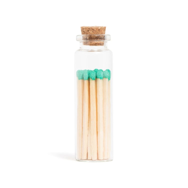 "Green Matchsticks in Small Corked Vial" - Matchbooks and Matches in green by Summer Hedglin