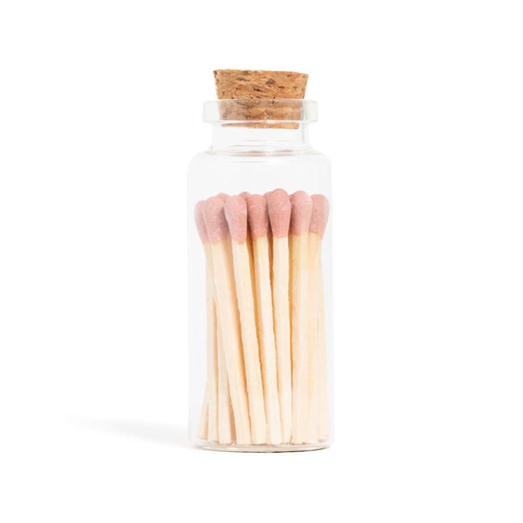 "Dusty Rose Matchsticks in Medium Corked Vial" - Matchbooks and Matches in pink by Summer Hedglin