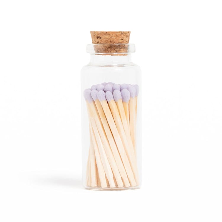 "Lavender Matchsticks in Medium Corked Vial" - Matchbooks and Matches in purple by Summer Hedglin
