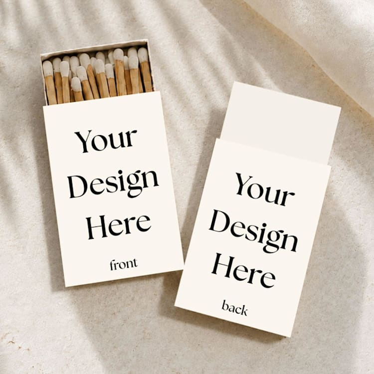 "Custom Matchboxes | Set of 50" - Matchbooks and Matches in multicolorassorted-colors by Paper Haven