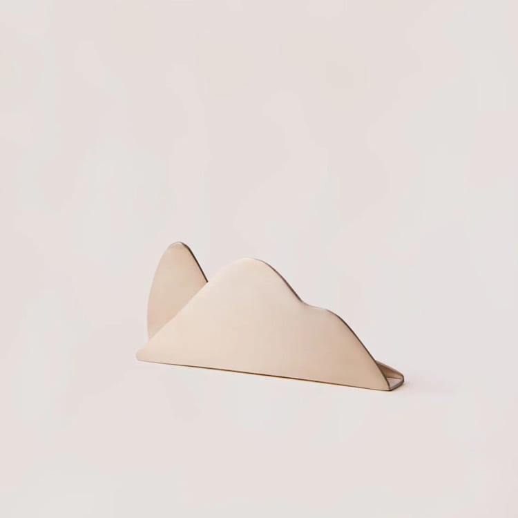 "Cloud Napkin Holder" - Napkin Rings in bronze by Powered By People