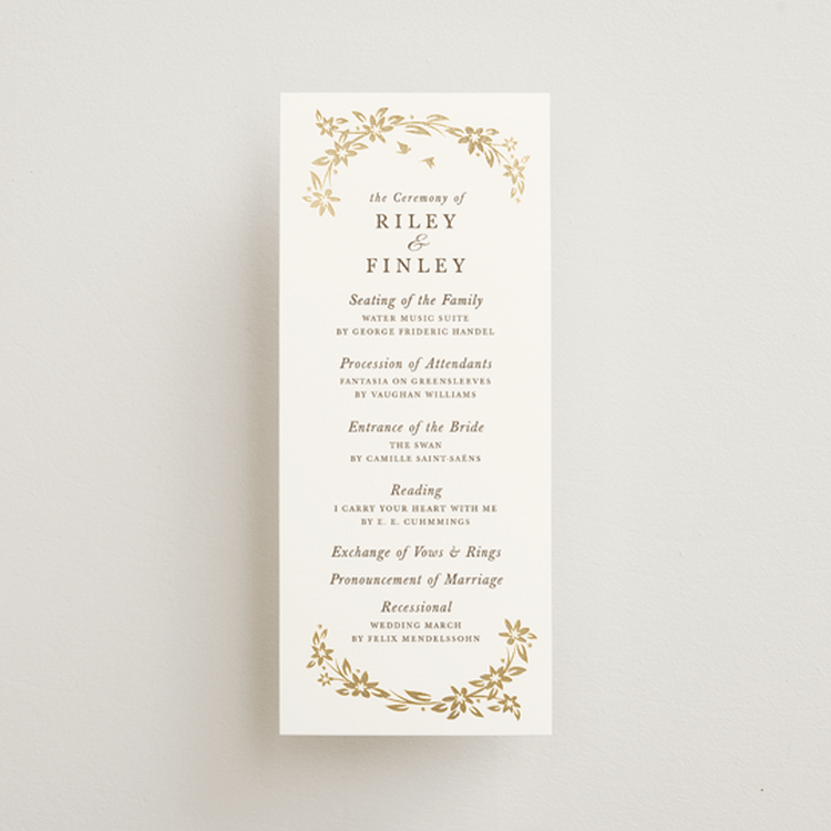"In the country" - Wedding Programs in Forest by Paper Sun Studio - Front