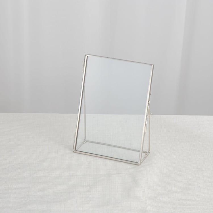 "Silver Glass Vertical 5x7" Card Holder" - Place Card Holders in silver by Lea Li