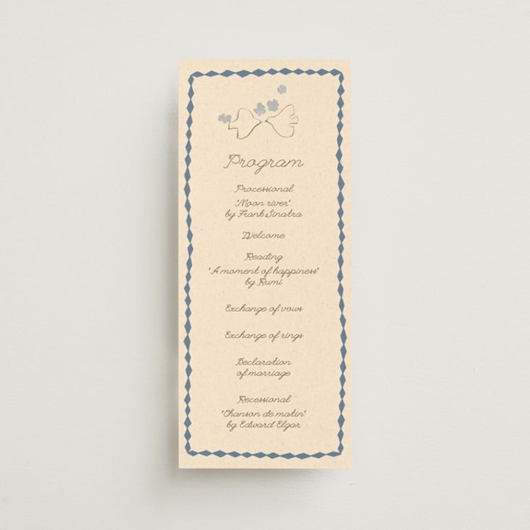 "pure magic" - Wedding Programs in Magic by Sumak Studio - Front