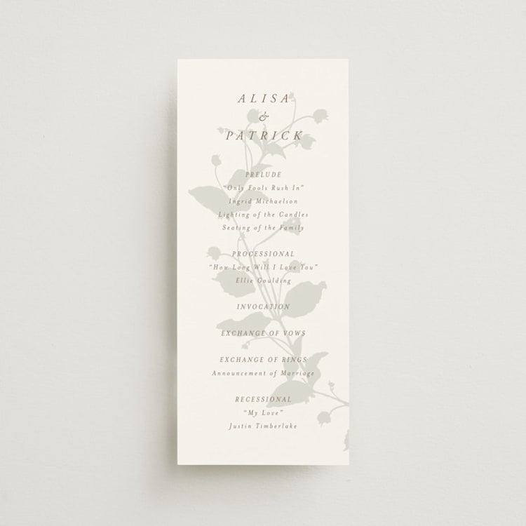 "Autumnal" - Wedding Programs in Fawn by AK Graphics - Front