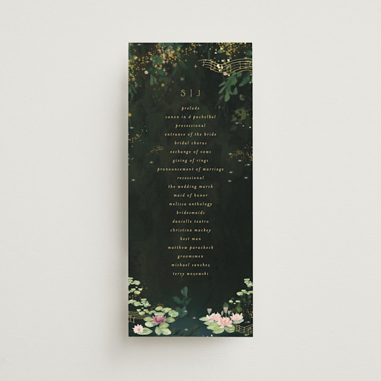 "New Orleans from Disney's Princess and The Frog" - Wedding Programs in Mystic by Phrosné Barwood - Front
