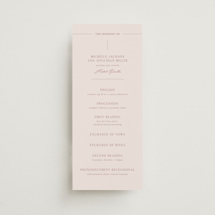 "together" - Wedding Programs in Romance by Kristin Oliversen - Front