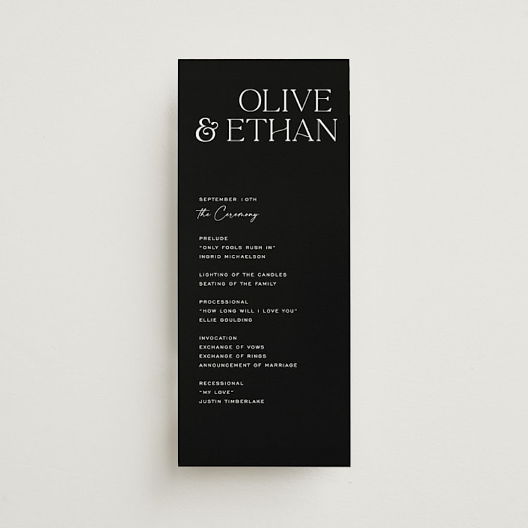 "Casual" - Wedding Programs in Pearl by Owl and Toad - Front