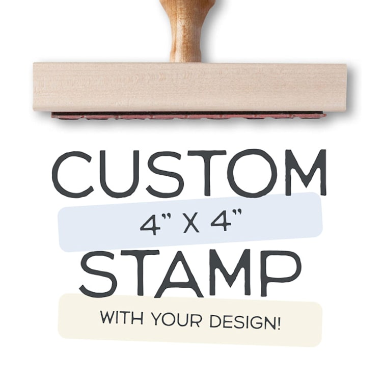 "Wedding Invitation Stamp | 4x4 Custom Stamp | Send Your Design" - Rubber Stamps in multicolorassorted-colors by Alyssa Cook