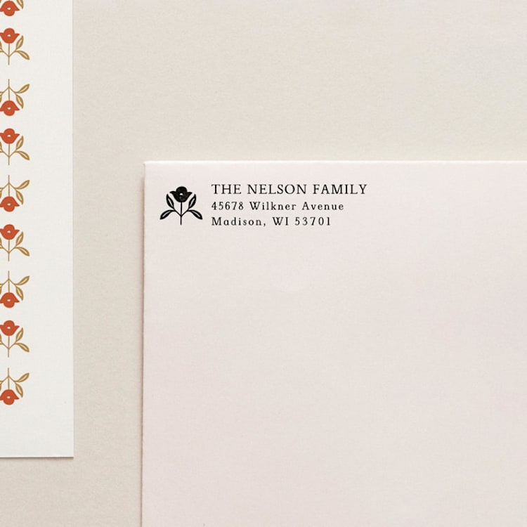 "Address Stamp 04" - Address Stamps in black by Tara Grangroth