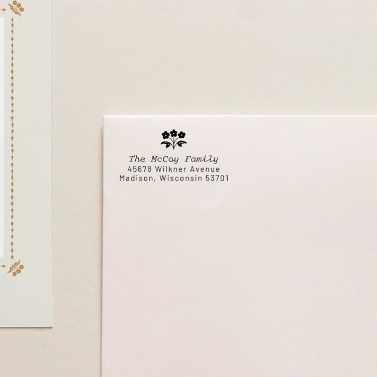 "Address Stamp 02" - Address Stamps in black by Tara Grangroth