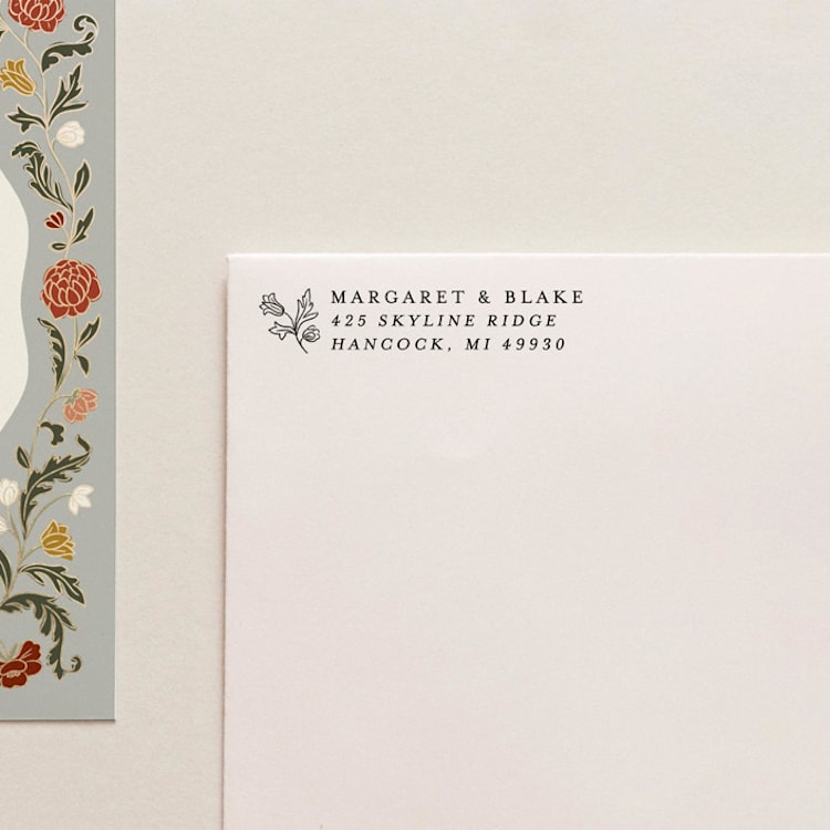 "Address Stamp 01" - Address Stamps in black by Tara Grangroth