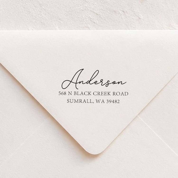 "Delicate Signature Stamp | Self-inking Stamp" - Address Stamps in multicolorassorted-colors by Sara Luke