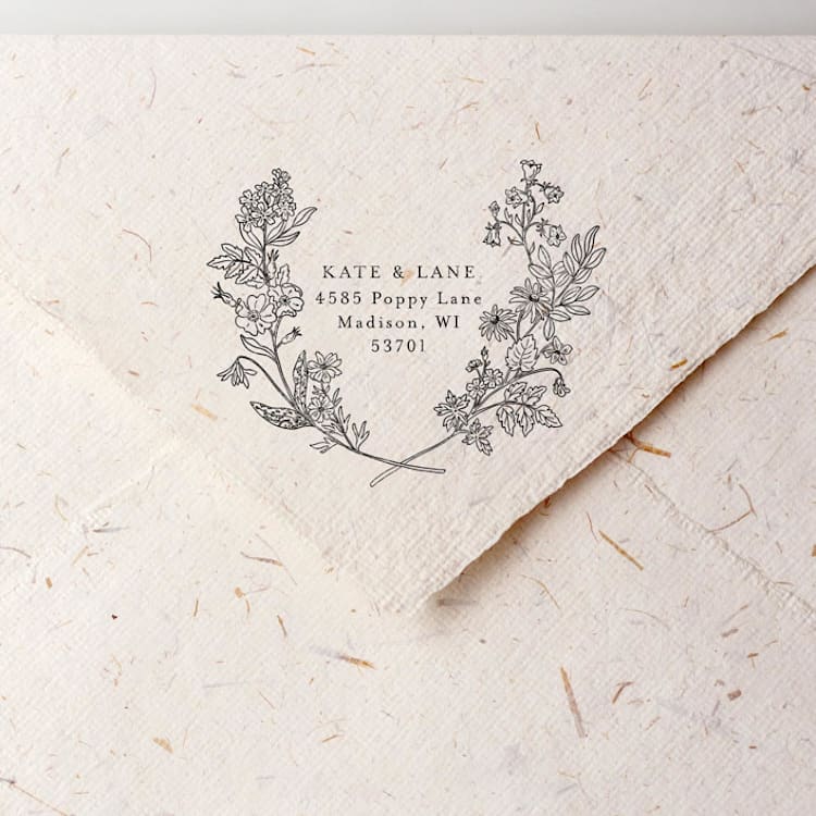 "Address Stamp No. 3" - Address Stamps in gold by Tara Grangroth