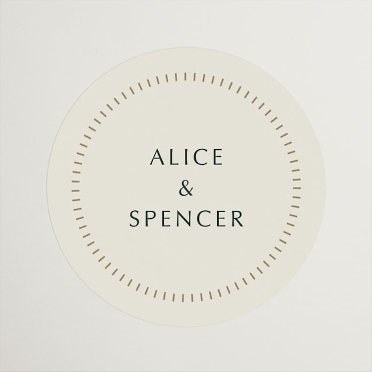 "deco arch" - Wedding Favor Stickers in Fir by Kindred Fields - Front