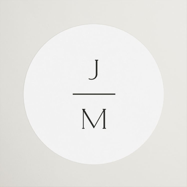 "Picture Perfect" - Wedding Favor Stickers in Opal by Jennifer Postorino - Front