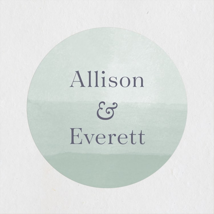 "Delicate Garden" - Wedding Favor Stickers in Wildflower by Ashley DeMeyere - Front