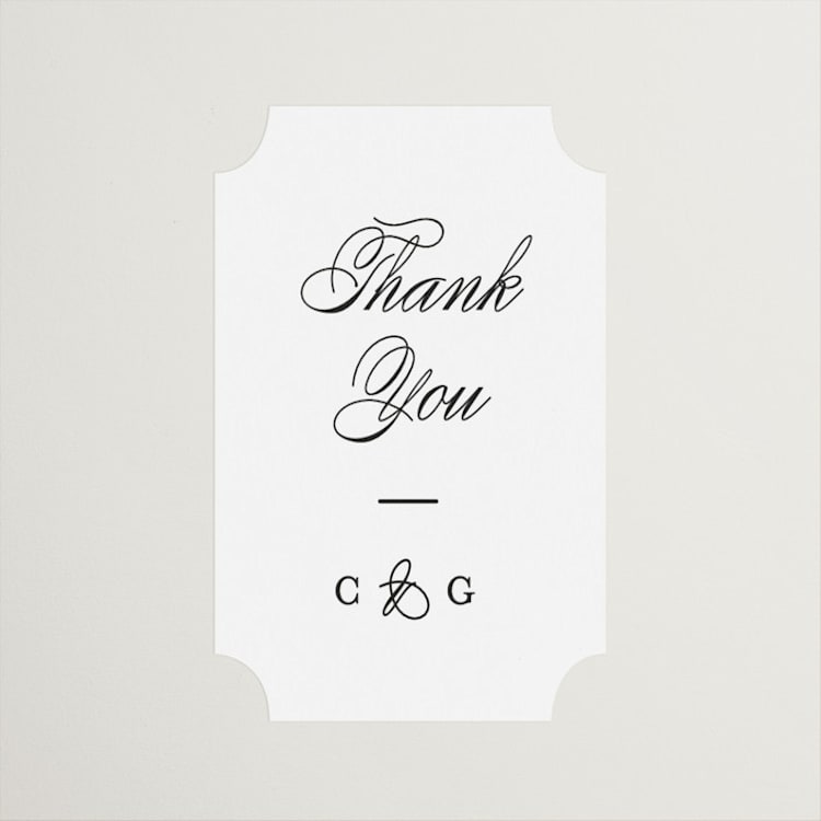 "Timeless Together" - Wedding Favor Stickers in Tuxedo by Carolyn MacLaren - Front