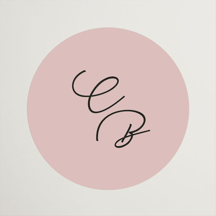 "Modern Fairy Tale" - Wedding Favor Stickers in Linen by Helena Vitto - Front