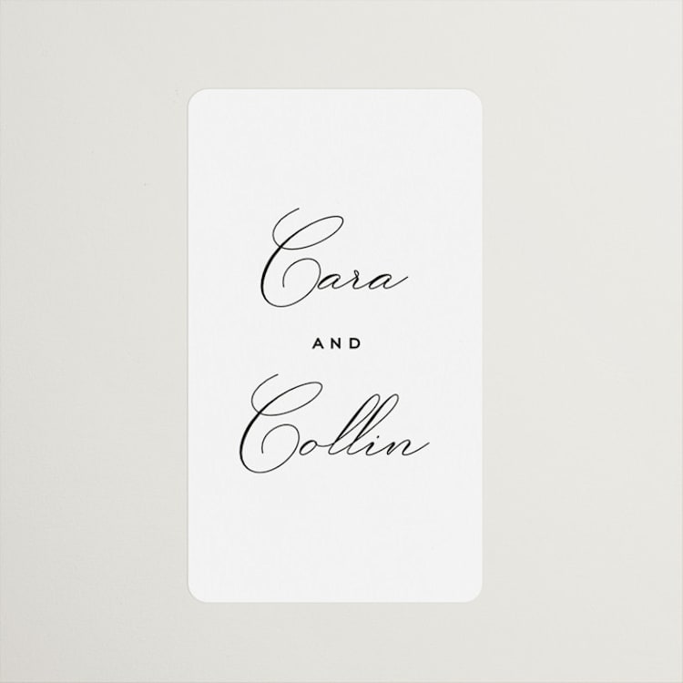 "Limelight" - Wedding Favor Stickers in Linen by Olivia Kanaley Inman - Front