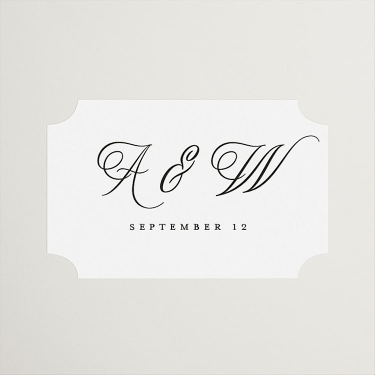"Terra" - Wedding Favor Stickers in Snow by Pixel and Hank - Front