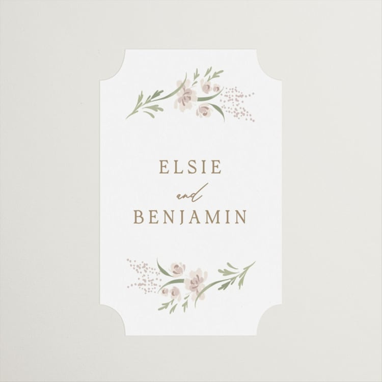"Meadow" - Wedding Favor Stickers in Spring Mist by Erin L. Wilson - Front
