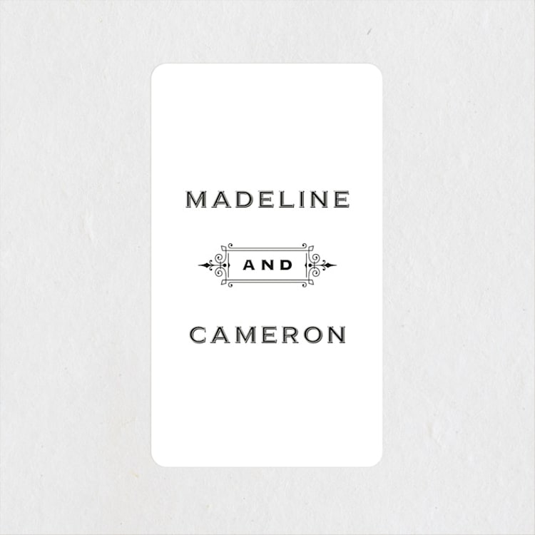 "Confection" - Wedding Favor Stickers in Cloud by Jill Means - Front