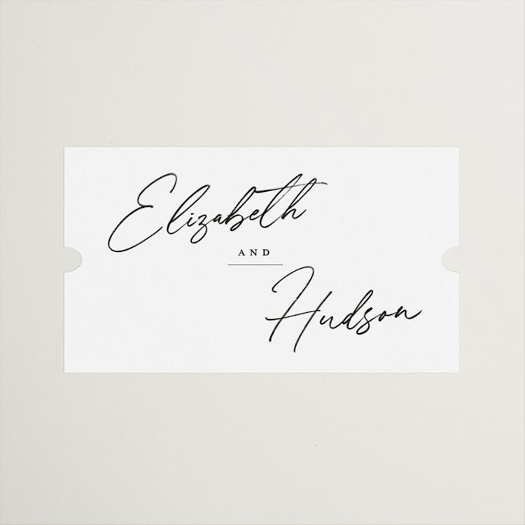 "Macaron" - Wedding Favor Stickers in Snow by Nicoletta Savod - Front