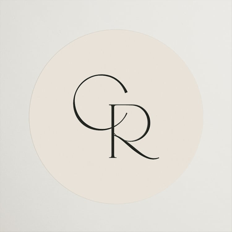 "Edge" - Wedding Favor Stickers in Linen by Kelly Schmidt - Front