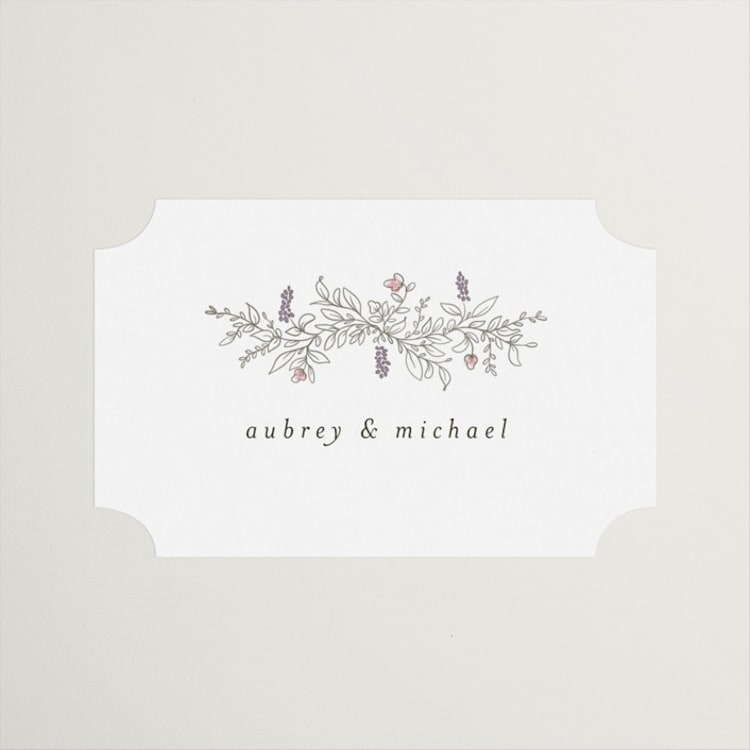 "Cottonwood" - Wedding Favor Stickers in Ravello by Anne Ciotola - Front