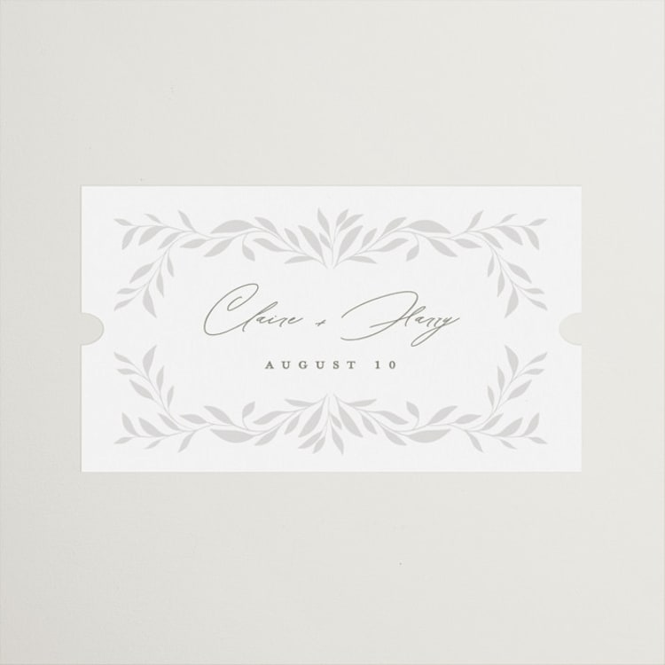"Clarity" - Wedding Favor Stickers in Cloud by Ana Claudia Sharpe - Front