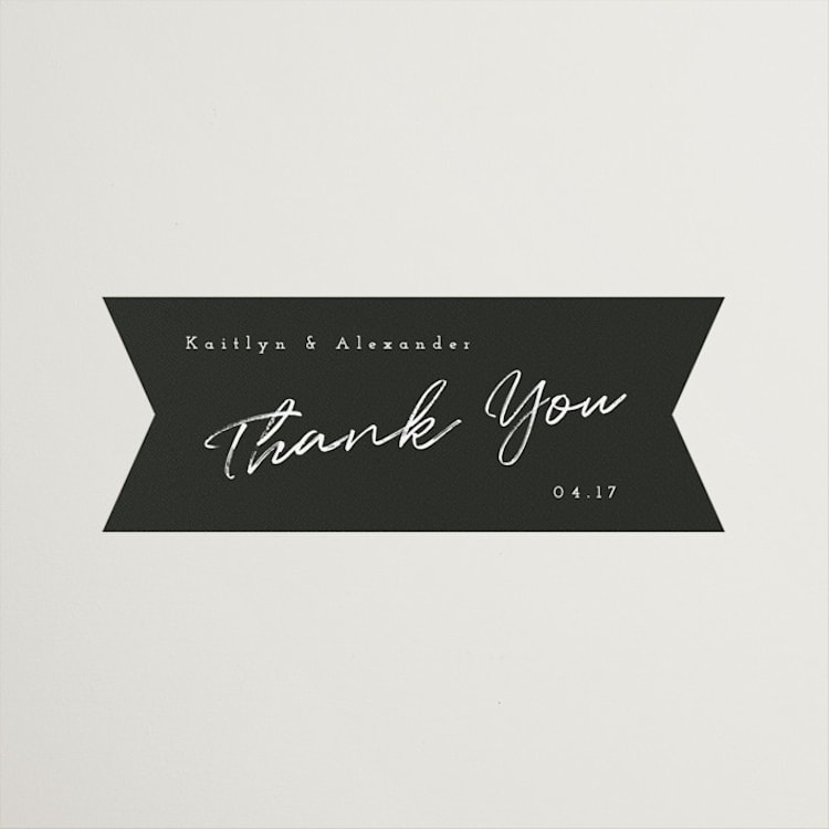 "Photograph Scribble" - Wedding Favor Stickers in Cloud by Adelyn T. - Front