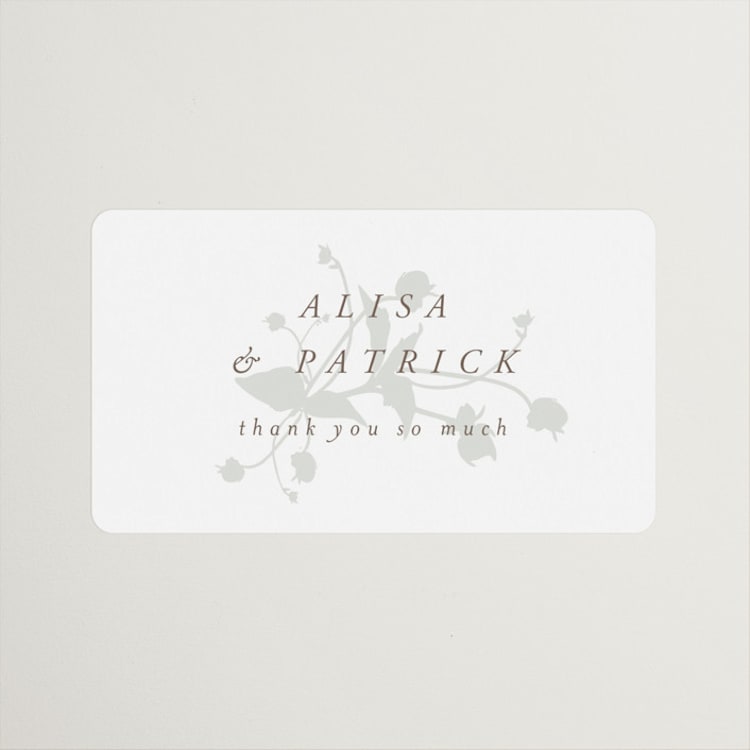"Autumnal" - Wedding Favor Stickers in Fawn by AK Graphics - Front