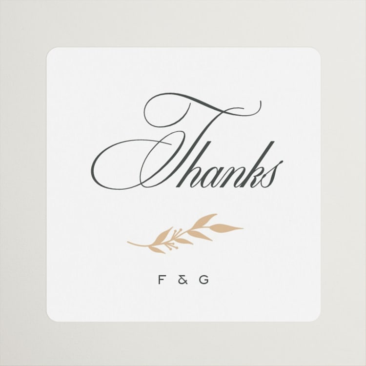 "tompouce" - Wedding Favor Stickers in Diamond by chocomocacino - Front
